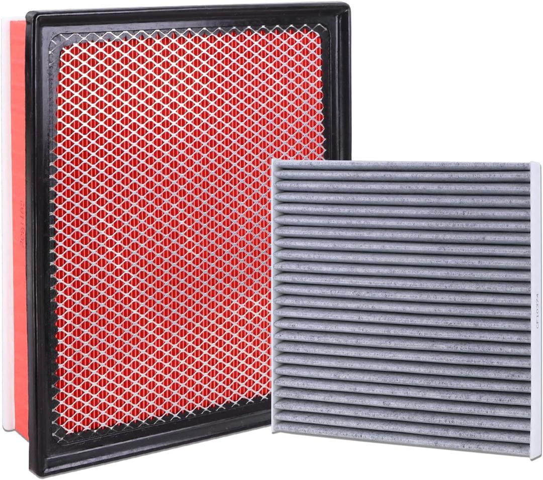 CA11895 Engine Air Filter and CF10374 Cabin Air Filter kit Compatible with 2016-2023 Toyota Tacoma V6 3.5L Replaces 17801-0P100 17801-0S020 87139-YZZ09 CAF1765