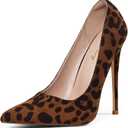 Elisabet Tang High Heels, Women's Pumps Pointed Toe Stilettos 4.7 inch/12cm Sexy Heels Party Shoes, Size 7.5
