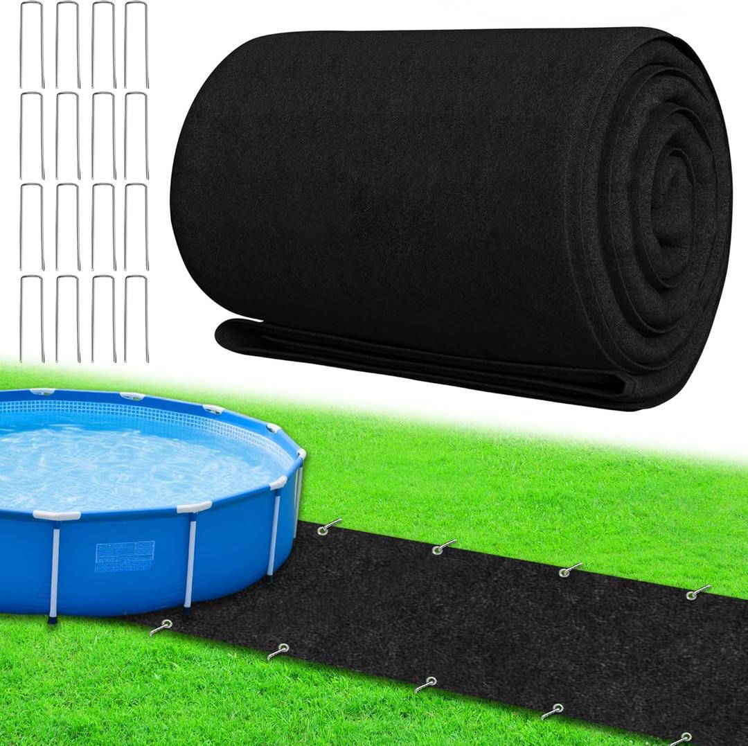 Ground Pool Pathways, Above Ground Walkways, Absorb Water Prepunched Hole Pool Spa Floor Mat, Non Slip Backing Spa Pad with Storage Strap Ground Stakes for Hot Tubs Lawns (10 ft x 22 inch) Ground Pool Pathways, Above Ground Walkways, Absorb Water Prepunched Hole Pool Spa Floor Mat, Non Slip Backing Spa Pad with Storage Strap Ground Stakes for Hot Tubs Lawns (10 ft x 22 inch)