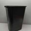 Rubbermaid Commercial Wastebasket Trash Container, 41QT/10.25 GAL, Plastic, Black, Stackable Trash Can for Bedroom/Bathroom/Office, Fits Under Desk/Sink/Cabinet