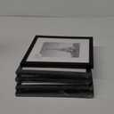upsimples 8x10 Picture Frame Set of 5, Display Pictures 5x7 with Mat or 8 x 10 Without, Wall Gallery Photo Frames, Black