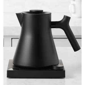 Fellow Corvo EKG Pro Electric Tea Kettle - Quick Heating, Precise Temperature Control Electric Kettle, Scheduling, Built-in Brew Timer for Boiling Water - Matte Black - 0.9 Liter