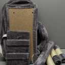 Sweetcrispy 44 Inch Cat Tree Tower, Cat Climbing Tower with Natural Sisal Scratching Posts, Hammock, Pet Condo for Indoor Cats and Kittens Play, Light Grey