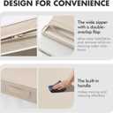 MIULEE Beige Outdoor Seat Cushion 24x24 Inch Waterproof & 3 Year Fade Resistant Deep Seat and Back Cushion for Patio Furniture Chair Sofa Couch with Handle and Adjustable Straps