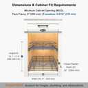 2 Tier Pull Out Cabinet Organizer - 8" W x 22" D Soft Close Slide Out Shelves with Shelf Liners - Pullout Drawers for Kitchen Cabinets, Pantry, Bathroom, Heavy Duty Steel Wire Baskets