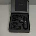 Super Mini Massage Deep Tissue, Handheld Muscle Massager with 4 Heads, Percussion Travel Size Massager for Back Pain Relief, Quiet for Home, Gym, Office, Perfect for Men & Women, Black