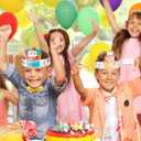 2 x 30 Pack Birthday Crowns for Kids Classroom, Paper DIY Crowns Hats for School Classroom Birthday Party Supplies