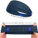CLLOT 12 Pack Mens Running Headband,Womens Sweatband Sports Headband for Running,Cycling,Basketball,Yoga,Fitness Workout Stretchy Unisex Hairband