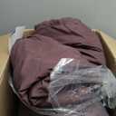 Queen Comforter Set Cocoa Powder, 7 Pieces Pintuck Bed in A Bag, All Season Comforter Queen Size, Bed Set Gift for Family, Pinch Pleat Bedding Sets with Comforter, Sheets, Pillowcases & Shams