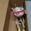 6 Light Heads Gold Track Lighting Kit, 36W CCT 2700K-6000K & Brightness Dimming, Modern LED Ceiling Light Fixture with Flexible Rotatable Heads, APP Remote Control Gold Kitchen Light Fixture