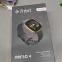 Fitbit Versa 4 Fitness Smartwatch with Daily Readiness, GPS, 24/7 Heart Rate, 40+ Exercise Modes, Sleep Tracking and more, Waterfall Blue/Platinum, One Size (S & L Bands Included)