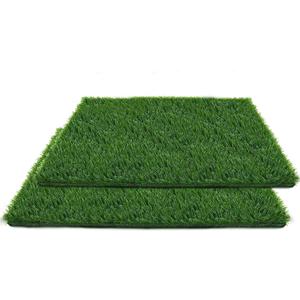 Artificial Grass for Dogs Pee Tray Fake Grass Mat for Professional Puppy Potty Trainer Replacement Dog Grass Pad for Indoor and Outdoor (25.3x19.3 Inch(Pack of 2))