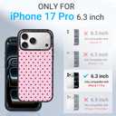 Clear TPU Phone Case Cover for iPhone with Design, Drop Protection, Cute Case for Girl Women (Point 3, iPhone 17 Pro)