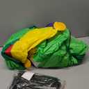 Shappy 6 ft Huge Mardi Gras Inflatable Decoration Inflatable Alligator with Crown Necklace Built in LED Lights Blow up Alligator for Mardi Gras Yard Garden Outdoor Decoration