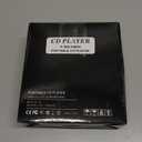 CD Player Portable with Speakers - Rechargeable Personal CD Player for Car and Home, Small Fabric Music Player with Backlit Display, Anti-Skip, AUX/USB Port - Ideal for Audiobooks & Gifts