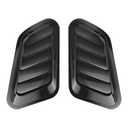 QKYS 2PCS Car Hood Air Vent, Universal Hood Vents for Cars, Scoop Bonnet Air Vents Engine Hoods Kit, Intake Trim Cover Automotive Exterior Decor Accessories for Most Cars (Carbon)
