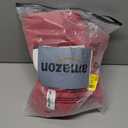 Red Round Tablecloth Waterproof Stain Resistant Wrinkle Free Table Cloth 210GSM Polyester Washable Wipeable Table Cover for Party, Banquet, Wedding, Indoor and Outdoor use (90 inch, Circle)