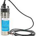 Amarine Made 12V DC Submersible Deep Well Water Pump 3.2GPM 4" 10A/ Alternative Energy Solar Battery Powered with Stainless Steel Shell-Max Lift 230 Ft, Max Submersion 100 Ft