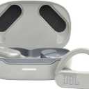 JBL Endurance Peak 3 - Dust and Water Proof (IP68) True Wireless Active Earbuds, JBL Pure Bass Sound, Up to 50 Total Hours of Playback with Speed Charge, Ambient Aware & Talk Thru (White) (Small)