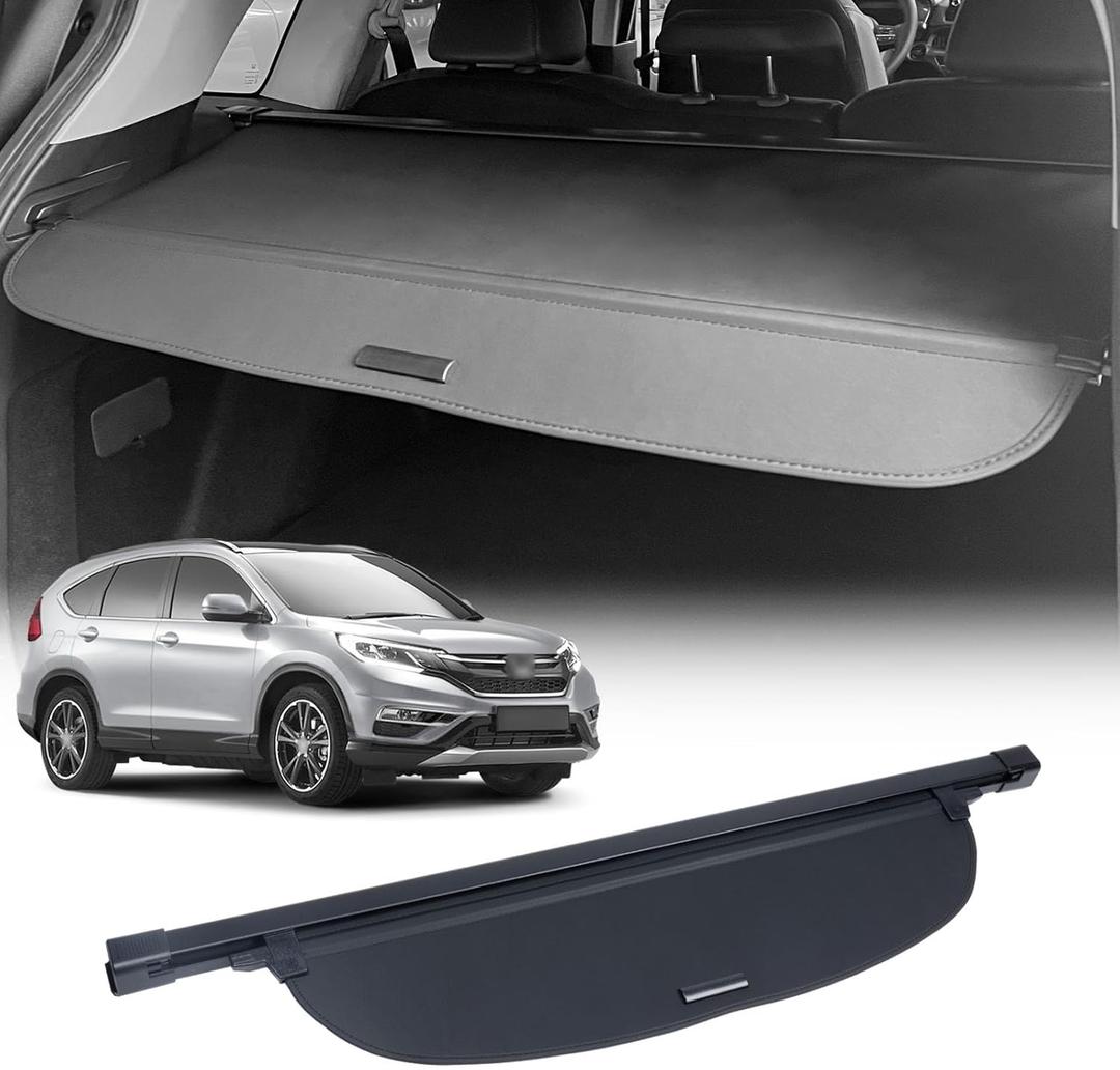 Retractable Cargo Cover Compatible with Honda CRV 2017 2018 2019 2020 2021 2022, Anti-Peeping Rear Trunk Cover Luggage Privacy Security Shield Shade(Canvas)  (for honda crv 2017-2022)