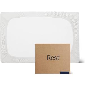 REST Evercool+ Fitted Sheet, Twin Size, Arctic White, 13" Deep (up to 15), Breathable Bedding for Hot Sleeper and Night Sweats, Bed Sheet with Ionic+ Self-Cleaning Silver Yarn for Sensitive Skin