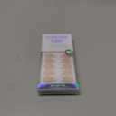 BTArtbox French Tip Press On Nails - White Press On Nails Almond, Short Fake Nails with Nail Glue, Fit Perfectly & Natural Reusable Stick on Nails in 16 Sizes, Mermaid