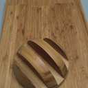 SMIRLY Wood Cutting Boards for Kitchen Wooden Chopping Board Set Reversible with Deep Juice Grooves Grip Handles, Large Charcuterie Tray, New Apartment Essentials, Carbonized Bamboo, 3Pcs with Holder