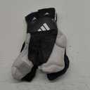 adidas Men's Athletic Cushioned 6-Pack Quarter, Athletic Cushioned Quarter Ankle Socks for Men with Arch Support (Large, White/Black/White)