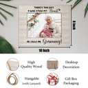 Kneaotoaji New Granny Picture Frame - First Time Grandma Gifts, New Grandma Photo Frame, There's This Boy Who Stole My Heart and He Calls Me Granny Wooden Picture Frames for 5x7 Photo