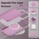 Magnetic for iPhone 17 Pro Max Case 6.9", Premium Liquid Silicone Case,[Compatible with Magsafe][Soft Anti-Scratch Microfiber Lining],Slim Thin Shockproof Phone Cover-Black Currant