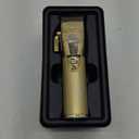 BaBylissPRO GOLDFX+ Professional Barber Cord/ Cordless Hair Clippers for Men, All Metal, Lithium Battery with 3-Hour Runtime, Gold