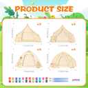 DoubleFill 12 Pcs Camping Crafts Paint Camp Wood Picture Frame Crafts with Acrylic Paint Kits for DIY Picture Frame Gifts Bulk Summer Camp Party Favor for Home Vbs Sunday