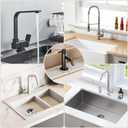 3 x Dayacoco Faucet Mat for Kitchen Sink,Super Absorbent Diatomite faucet mat, Quick Drying Stone Sink Tray, Faucet Splash Guard for Kitchen,Bathroom Counter (White, 23.6 x 3.9inch)