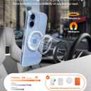 TORRAS for iPhone 17 Case 360 Magnetic Durable Stand O3 Fitness Series, [Fit for MagSafe] [360 Rotating Kickstand] 4X Mil-Grade Shockproof, Camera Control Button, Slim, Crystal Clear