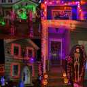 Brizled Orange Halloween Lights, 21.3ft 100-ct Incandescent Halloween String Lights Connectable, UL Certified Orange Light String, Black Wire Mini Light Set for Fall Season Holiday Thanksgiving Tree