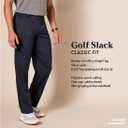 Amazon Essentials Men's Classic-Fit Stretch Golf Pant, Black, 38W x 28L