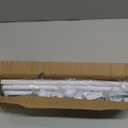 GXOACKJ 2 Pack White Curtain Rods for windows 32 to 62 inch, 5/8 inch Splicing Heavy Duty Metal Curtain Rod Set with Brackets