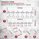 Ultimate 121-Piece Pegboard Hooks Set, Pegboard Accessories with Metal Hooks, Durable Peg Board Organizer Accessories, Pegboard Bins, Peg Board Tool Utility Hooks