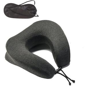 Face Down Pillow with Eye Mask, Adjustable Stomach Sleeping Pillow, Soft Neck Pillow Airplane, Memory Foam Travel Pillow, Black Medical Pillow for Bed, Car, Flight, Office