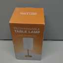 Cordless LED Table Lamp, 5000mAh Battery Operated, Portable Small Cordless Light Rechargeable, Touch Dimmable Wireless Lighting, Bedside Night Lamp Desk Lights for Bedroom/Bars/Offices(Gold)