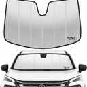 2021-2025 Rogue Windshield Sun Shade Compatible for 2021-2025 Nissan Rogue (Does Not Fit Rogue Sport) Reflective Foldable Front Sun Visor Sunshade Protector with Storage Bag Keep Interior Cool
