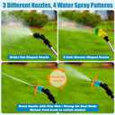 2 Gallon Electric Sprayer Battery Powered Garden Sprayer with 3 Mist Nozzles, Rechargeable Handle, Adjustable Shoulder Strap Pump Sprayer for Yard Lawn Spraying Plants, Watering, Weeds, Cleaning