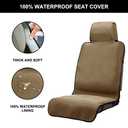 DREAMANIA Waterproof Seat Cover, 2pcs Upgraded Sweat Carseat Protector, Perfect for Universal Anti-Slip Car Truck SUV Seat, Ideal for Surfing Yoga Gym Workout, Khaki