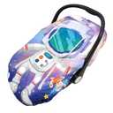 Cute Cartoon Infant Car Seat Covers, Soft Warm Breathable and Windproof Canopy for Baby Car Seat (Cute Astronaut)