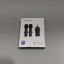 PQRQP 3 in 1 Professional Wireless Lavalier Microphone for iPhone, Android, Camera, Wireless Microphones, Mini Microphone, Crystal Clear Sound Quality for Recording, Live Streaming, Microphone Clips (Elegant Black)