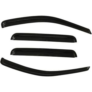 94981 Side Window Wind Vent Deflector fit for 2014-2022 Jeep Cherokee, 4pcs Out-Channel Tape-On Rain Guards Set, Dark Smoke Nice Window Visor Exterior Car Accessories