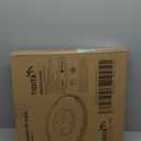 18" Acacia Wood Lazy Susan Turntable with Metal Frame - Large Brown Lazy Susans Organizer Countertop Storage - Wooden Serving Tray for Charcuterie Cheese Board - Kitchen Counter Rotating