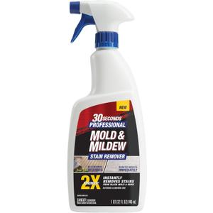 30 SECONDS Pro Mold and Mildew Stain Remover | Scrub Free | Brighter Results Instantly | Ready To Use | 32 Fl. Oz.