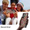 Bemal for Samsung Galaxy S24 Ultra Wallet Case with Card Holder, Fashion Printed, RFID Blocking, PU Leather Kickstand, Magnetic Closure, Shockproof Phone Cover for Women Men, Flower Garden