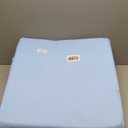 Bedluxe Wedge Pillow, 10 inch Bed Wedge Pillow for Headboard, Pillow Wedge for Acid Reflux Relief, Sleeping, After Surgery, Snoring, Gerd, Triangle Pillow Wedge - Cooling Memory Foam Top, Light Blue